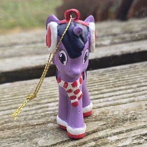 My Little Pony Twilight Sparkle Ornament with Red and White Scarf